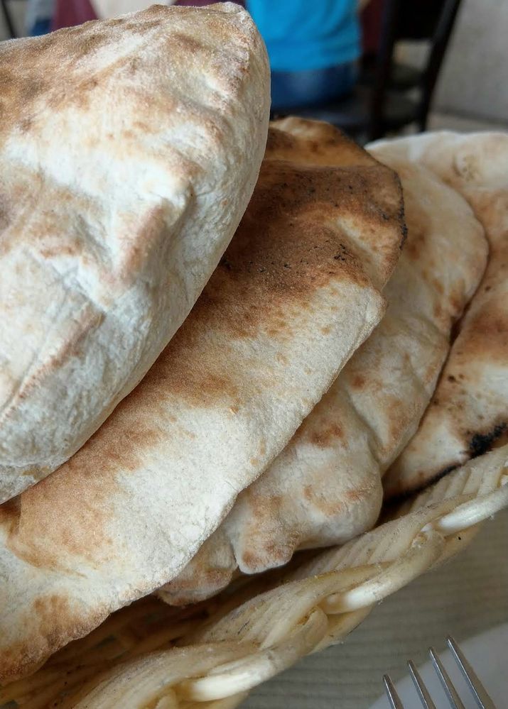 Freshly baked Arabian Khubz