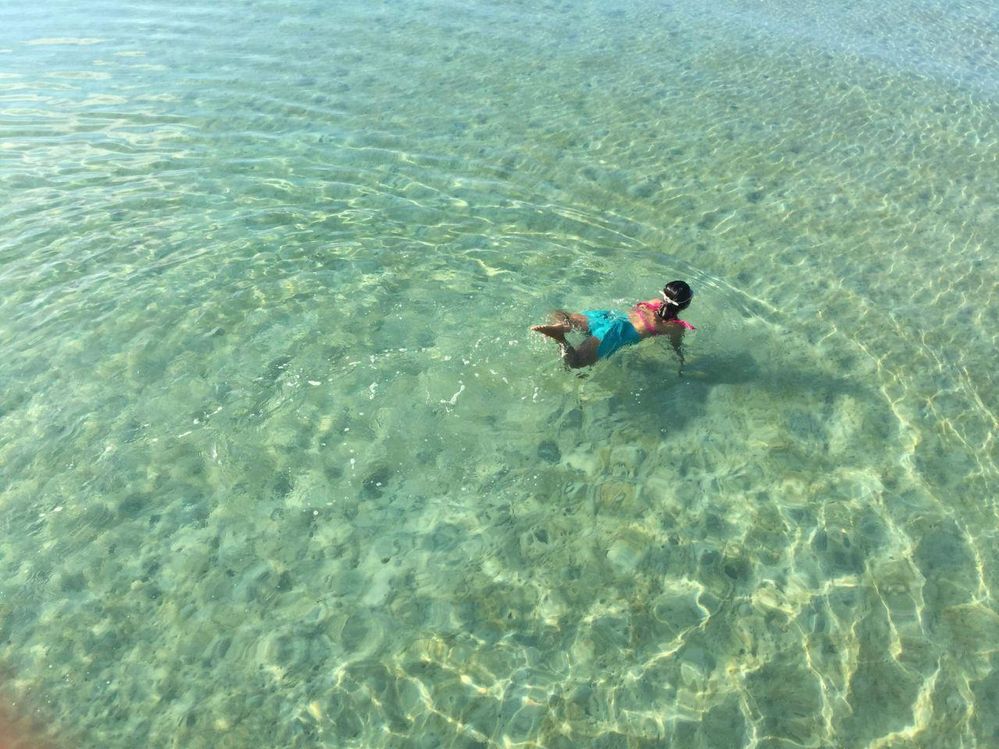 Me, swimming early morning at Saracean beach, Koh Rong Sanleoum. It is one of my greatest travel experiences