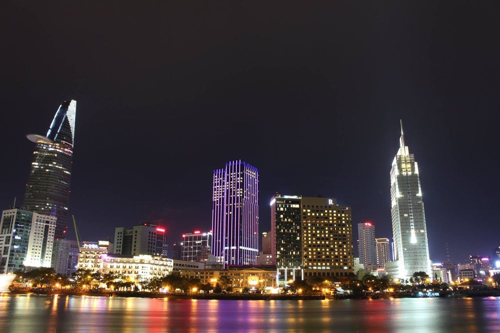 Saigon by night.