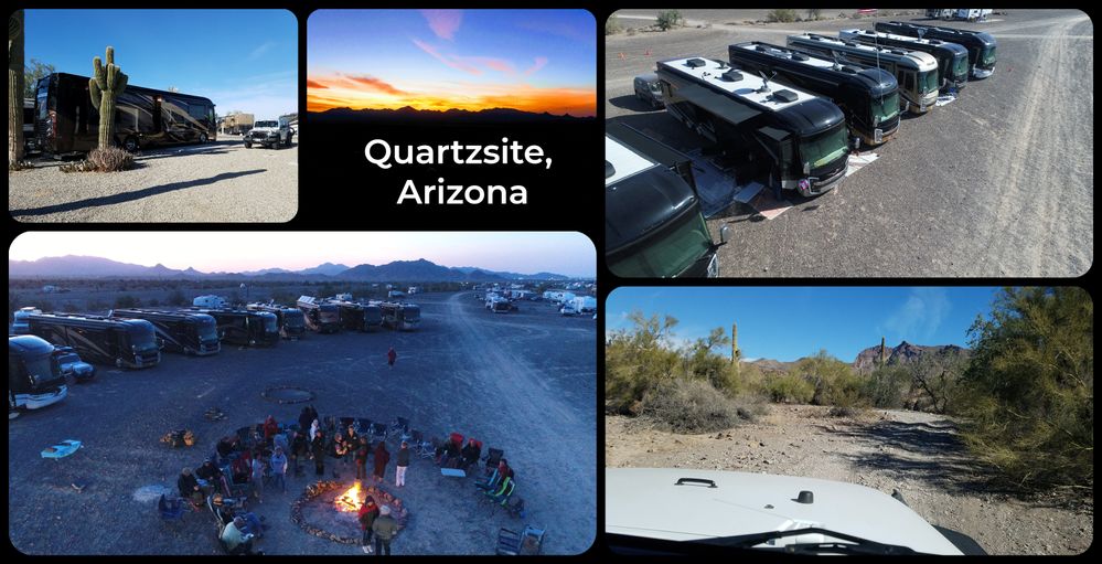 Camping on BLM land at Quartzsite, Arizona